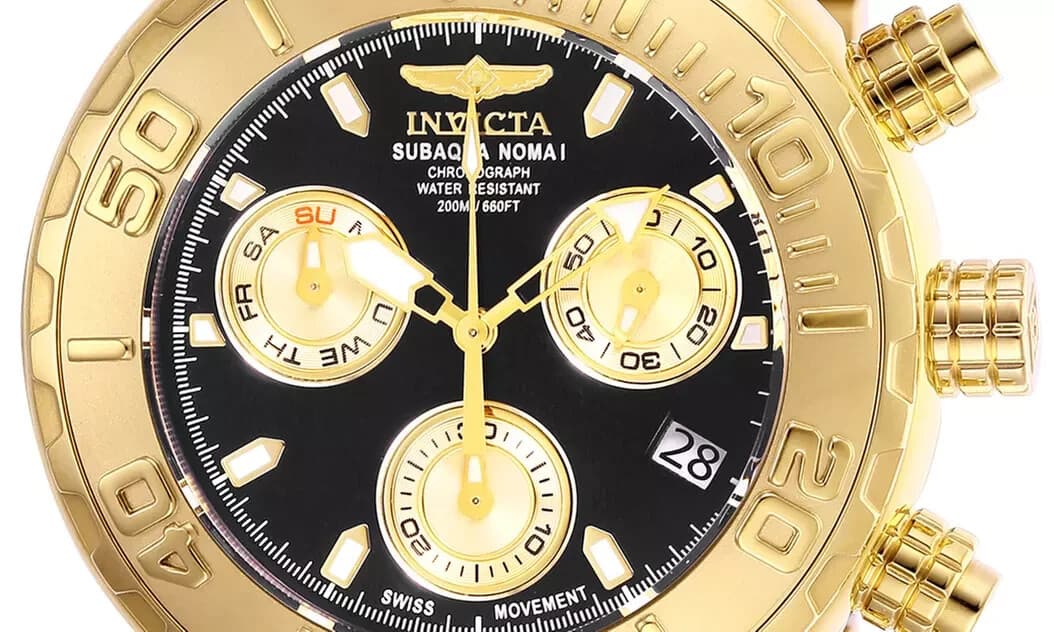 Invicta Subaqua Swiss Ronda Z60 Caliber 47mm Gold Bezel mens watch - Thumbnail 3