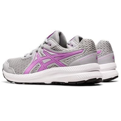 ASICS Girl's Contend 7 GS (Little Kid/Big Kid) Piedmont Grey/Lavender Glow 5.5 B - Thumbnail 4