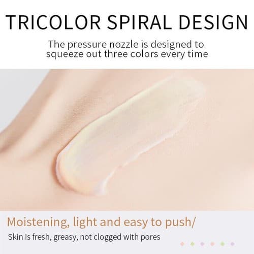 2 PK 3-Color Isolation Primer Foundation Base Cream, Oil Control, Smooth Skin - Thumbnail 4