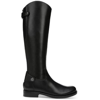 NEW Sam Edelman Mikala 9 M Black Leather Riding Knee High Boots Wide Calf Zip - Thumbnail 3