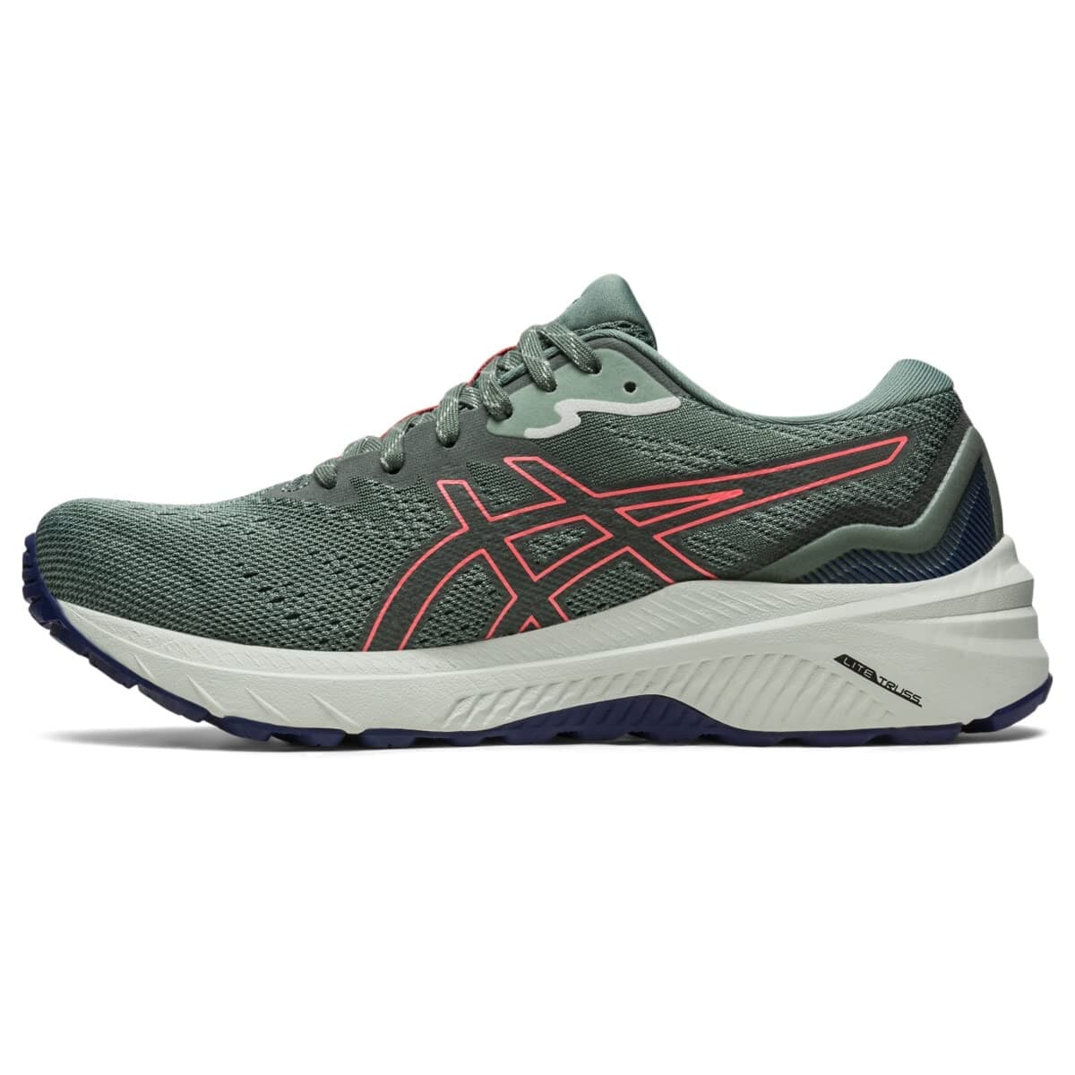 ASICS Women's GT-1000 11 Trail Running Shoes in Nature Bathing/Papaya size 9 B - Thumbnail 3