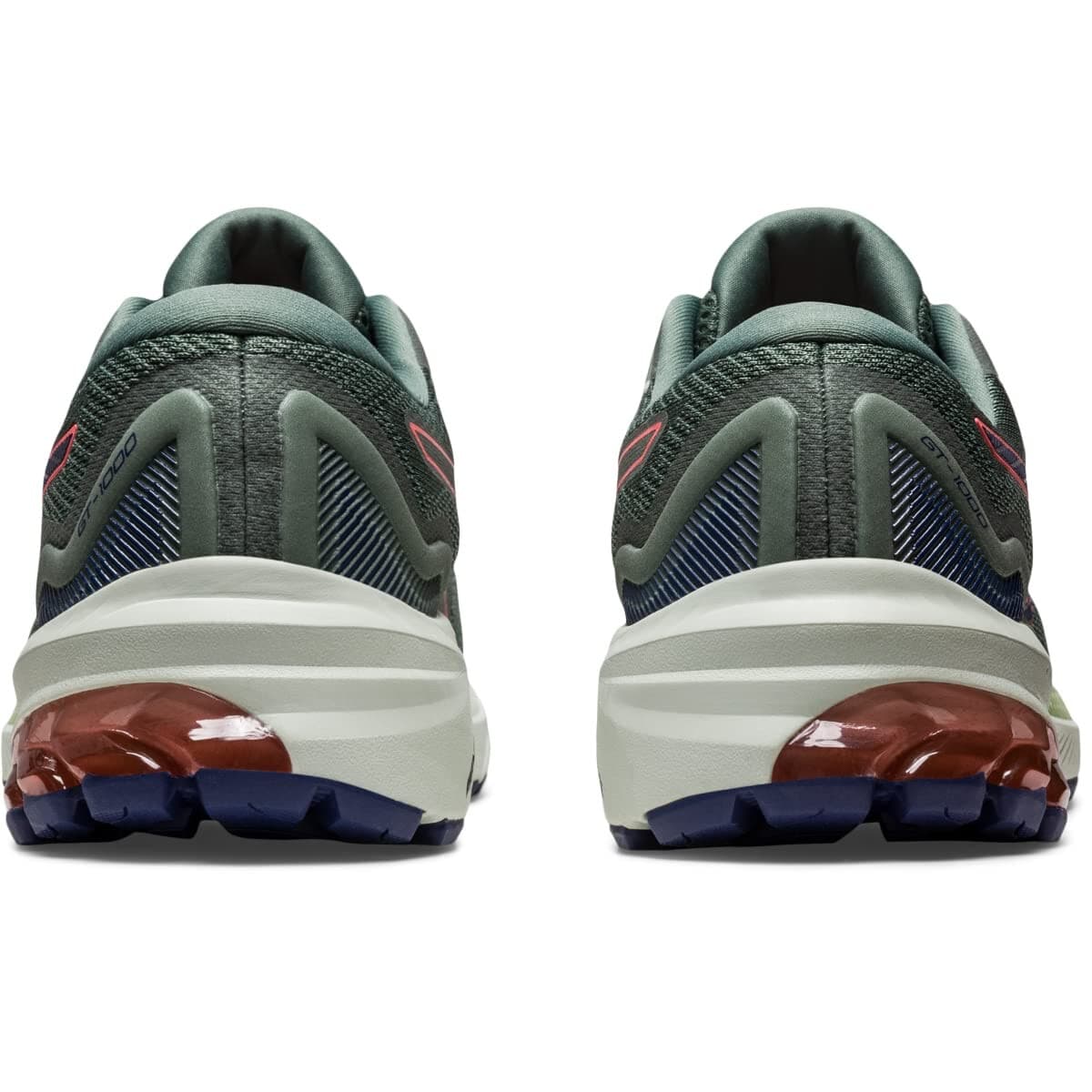ASICS Women's GT-1000 11 Trail Running Shoes in Nature Bathing/Papaya size 9 B - Thumbnail 6