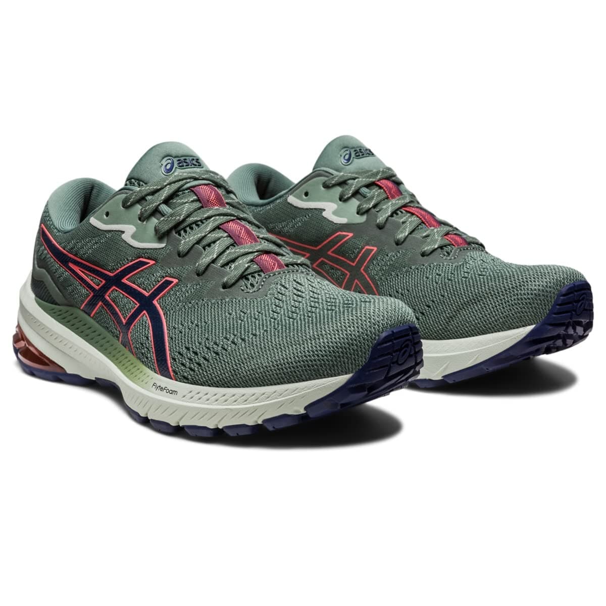 ASICS Women's GT-1000 11 Trail Running Shoes in Nature Bathing/Papaya size 9 B - Image 1