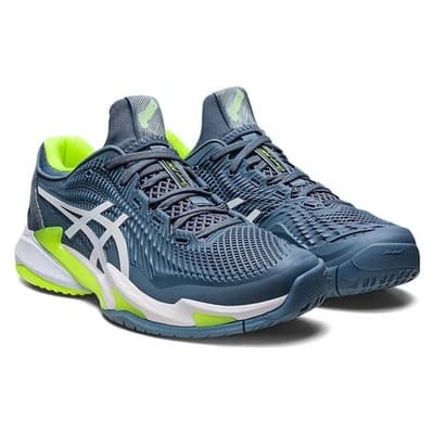 Asics Court FF 3 Comfort shock absorption Men Shoes Steel Blue/White - Size 13 - Image 1