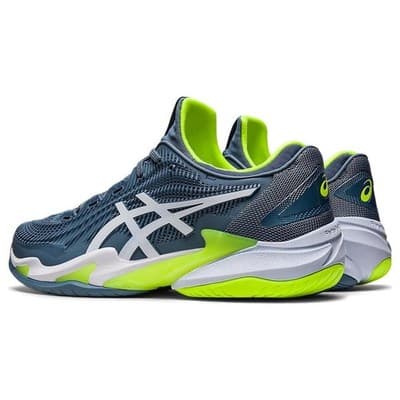 Asics Court FF 3 Comfort shock absorption Men Shoes Steel Blue/White - Size 13 - Thumbnail 4