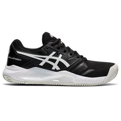 Mens Asics GEL-CHALLENGER 13 Running Shoes Black/White Size US 9.5 B - Thumbnail 2