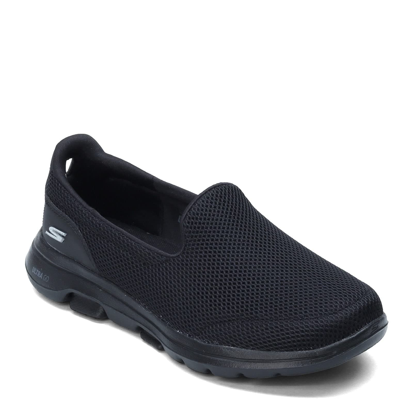 Skechers Go Walk 5 Women's Slip On Shoes, Black & White Size 7 - Thumbnail 2