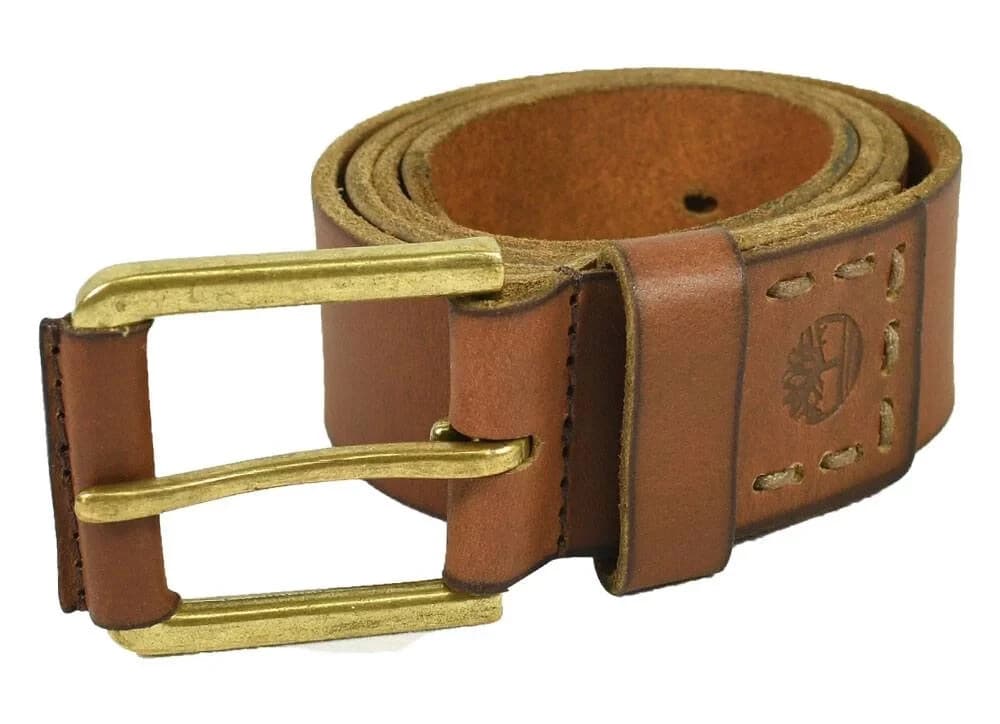Timberland Men's 40MM Wide Pull Up Full Grain Leather Jean Belt Brown 38 US - Thumbnail 4