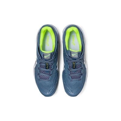 Asics Court FF 3 Comfort shock absorption Men Shoes Steel Blue/White - Size 13 - Thumbnail 5