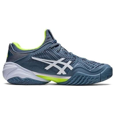 Asics Court FF 3 Comfort shock absorption Men Shoes Steel Blue/White - Size 13 - Thumbnail 2