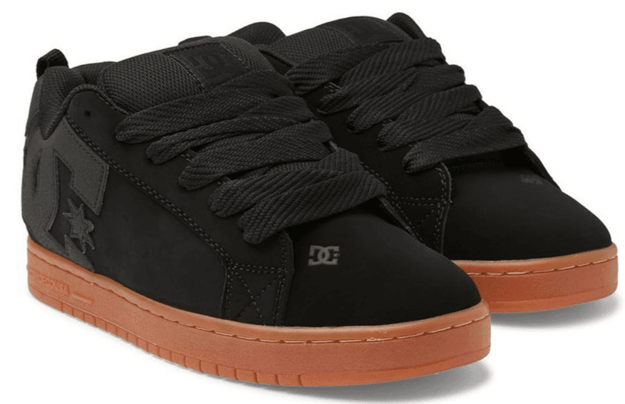 DC Shoes Men's Court Graffik Skate Shoe Black/Dark Chocolate - 300529-Size 8 M - Image 1