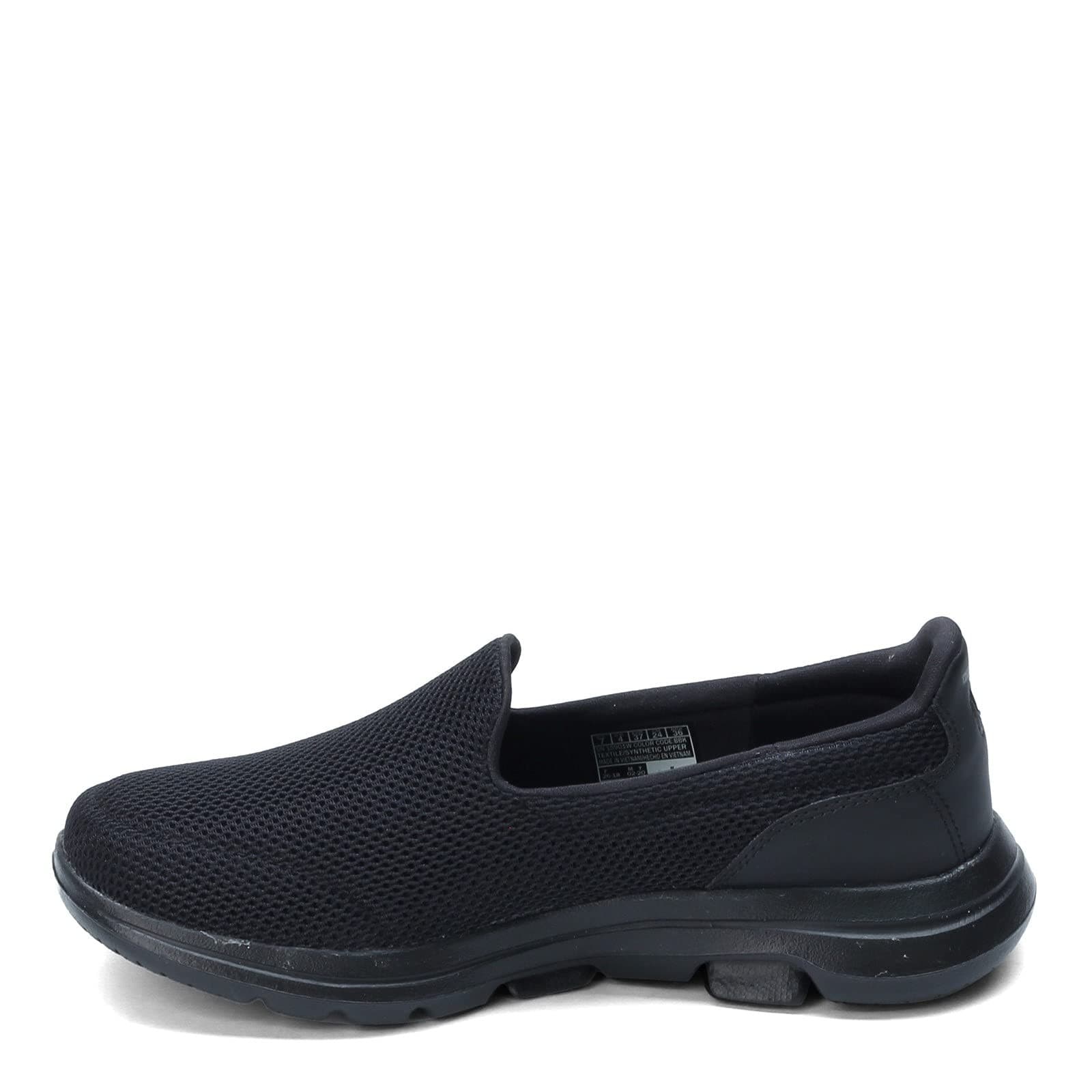 Skechers Go Walk 5 Women's Slip On Shoes, Black & White Size 7 - Thumbnail 4