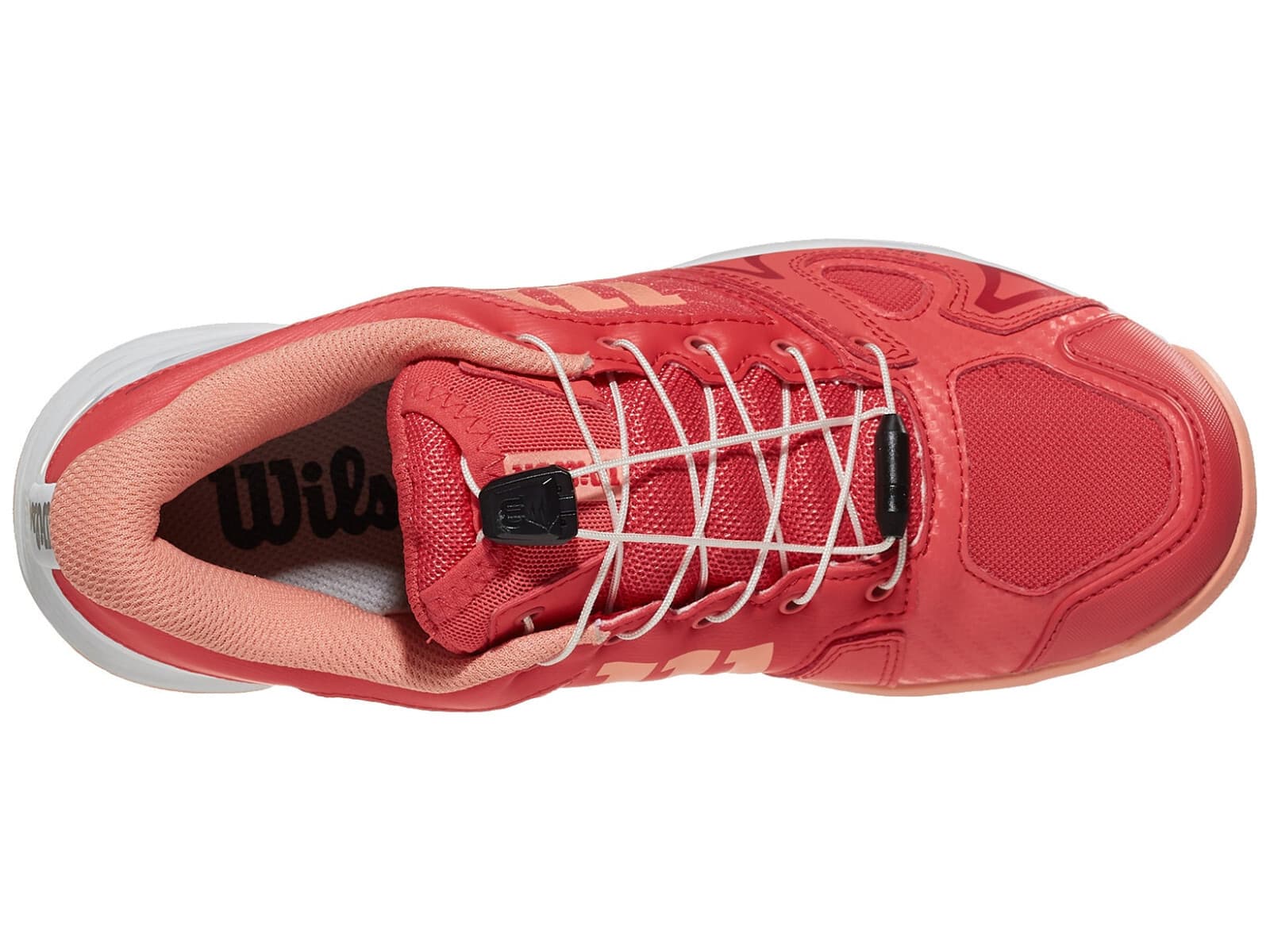 Wilson Rush Pro JR QL Tennis Cayenne/WHT/PAPAYA US size 5 Junior - Thumbnail 6