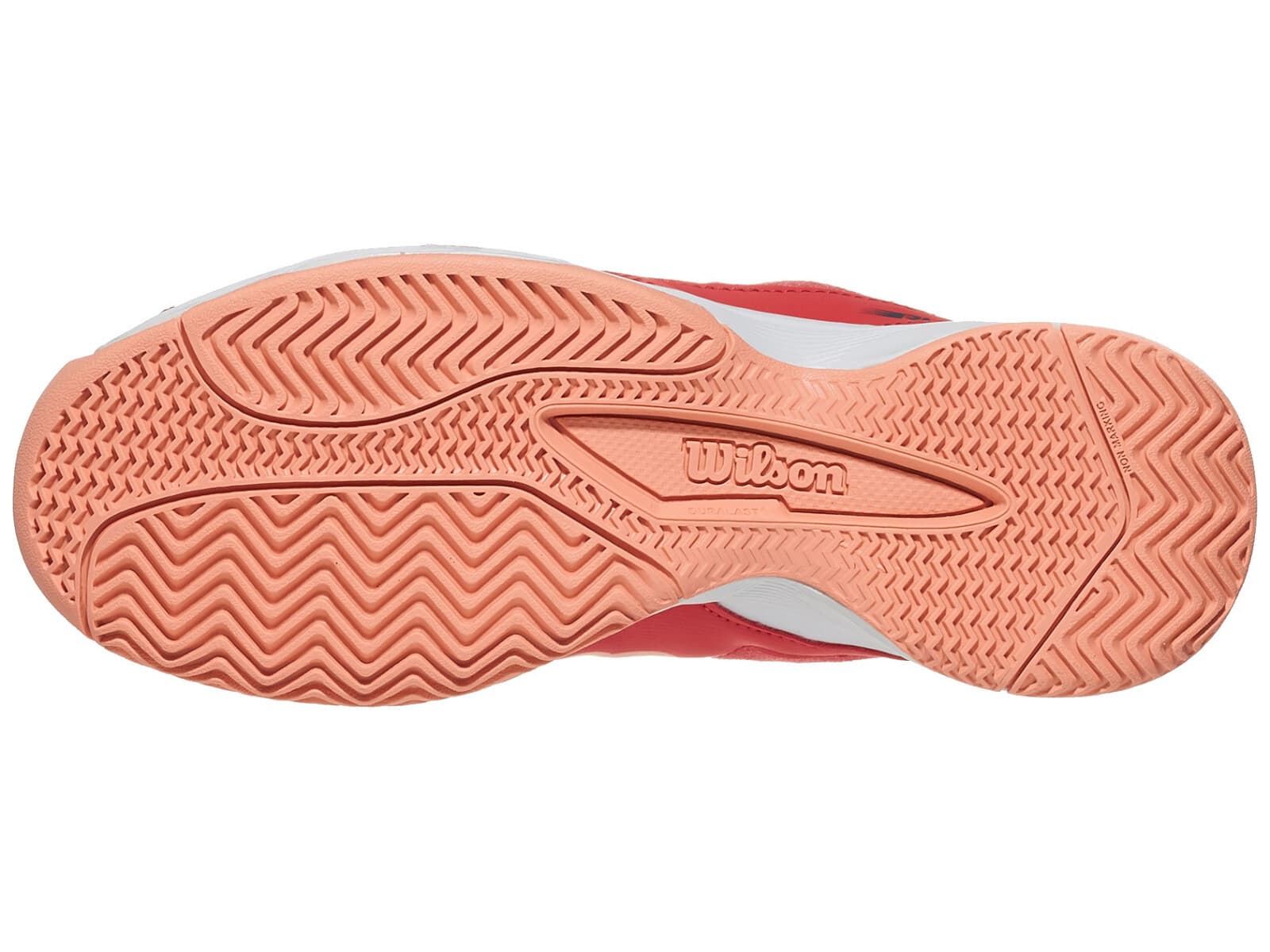 Wilson Rush Pro JR QL Tennis Cayenne/WHT/PAPAYA US size 5 Junior - Thumbnail 7