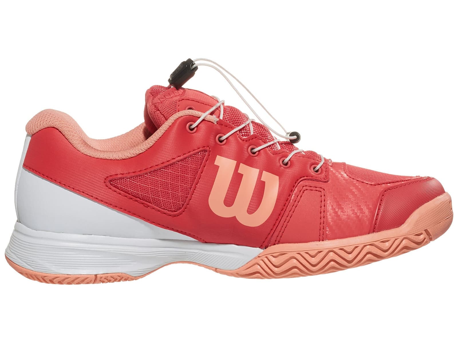 Wilson Rush Pro JR QL Tennis Cayenne/WHT/PAPAYA US size 5 Junior - Thumbnail 3