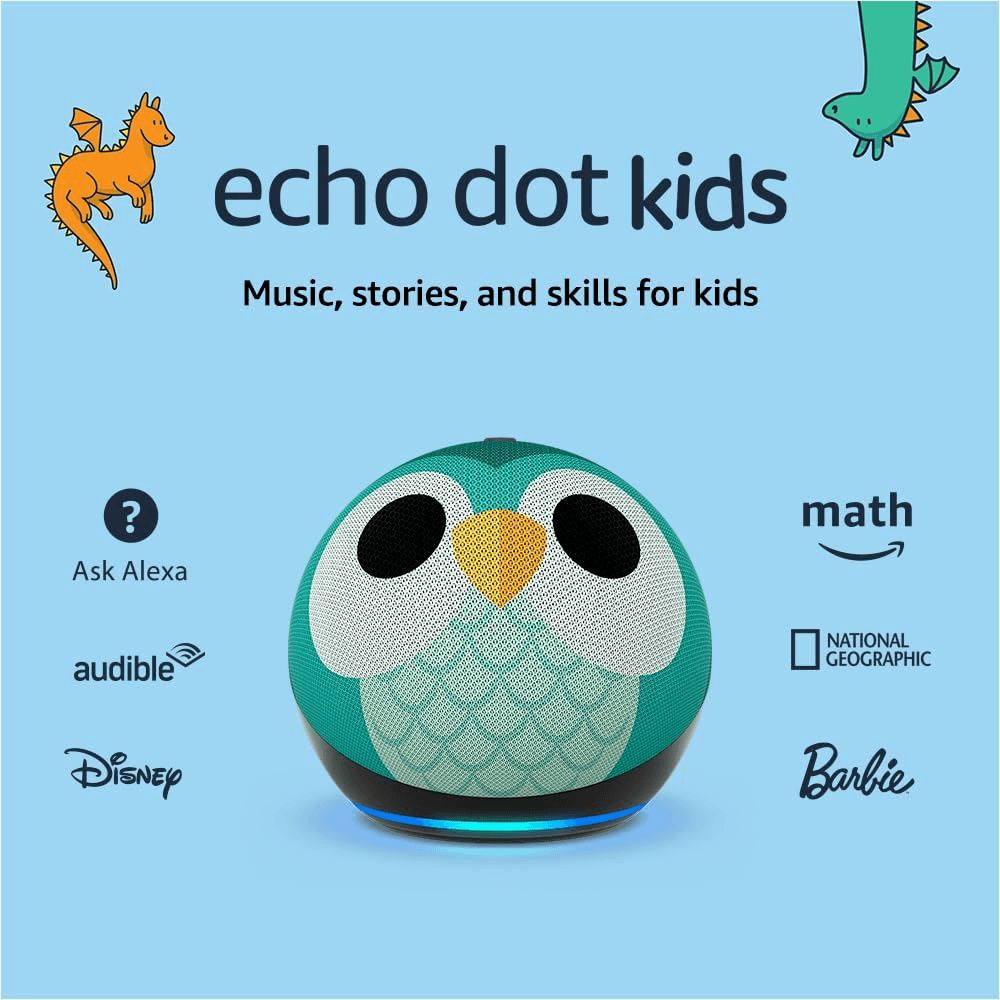 New Amazon - Echo Dot (5th Gen) Kids | Designed for kids, with parental controls - Thumbnail 8