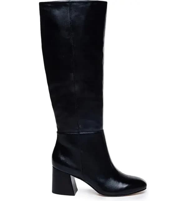 Bernardo Norma Women's Boot Black Leather Antique Calf 8 M - Thumbnail 4