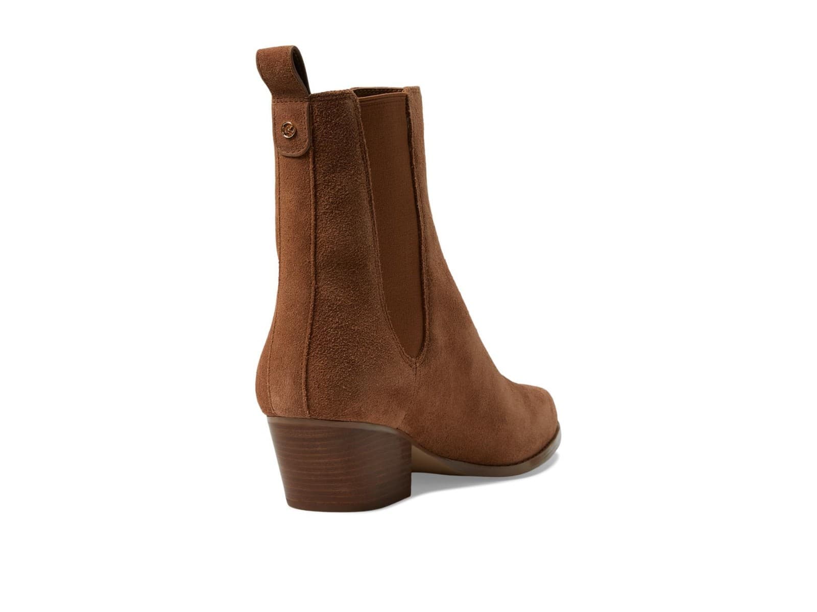 NEW Michael Kors Women's Kinlee Bootie Luggage Suede Brown Ankle Boot Size 9.5 M - Thumbnail 3