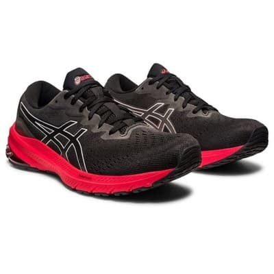 Asics GT 1000 11 Men’s Running Shoes Black/Electric Red Size 11.5 M - Image 1