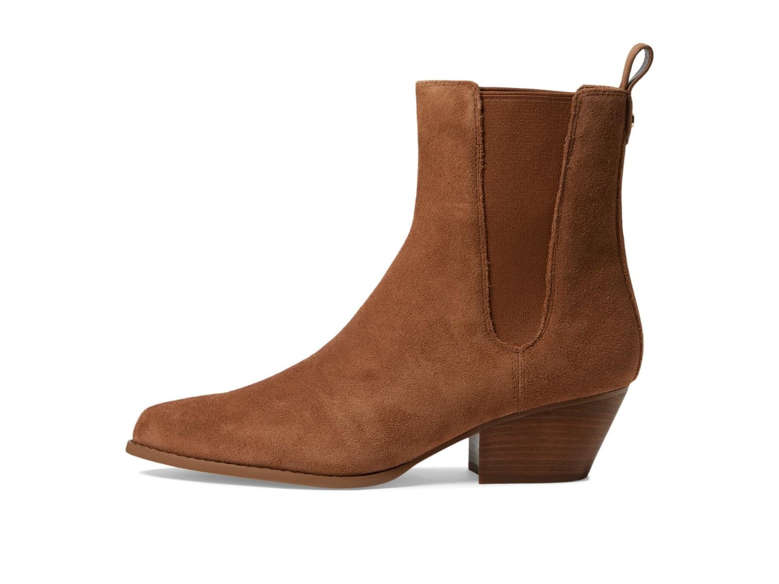 NEW Michael Kors Women's Kinlee Bootie Luggage Suede Brown Ankle Boot Size 9.5 M - Thumbnail 2