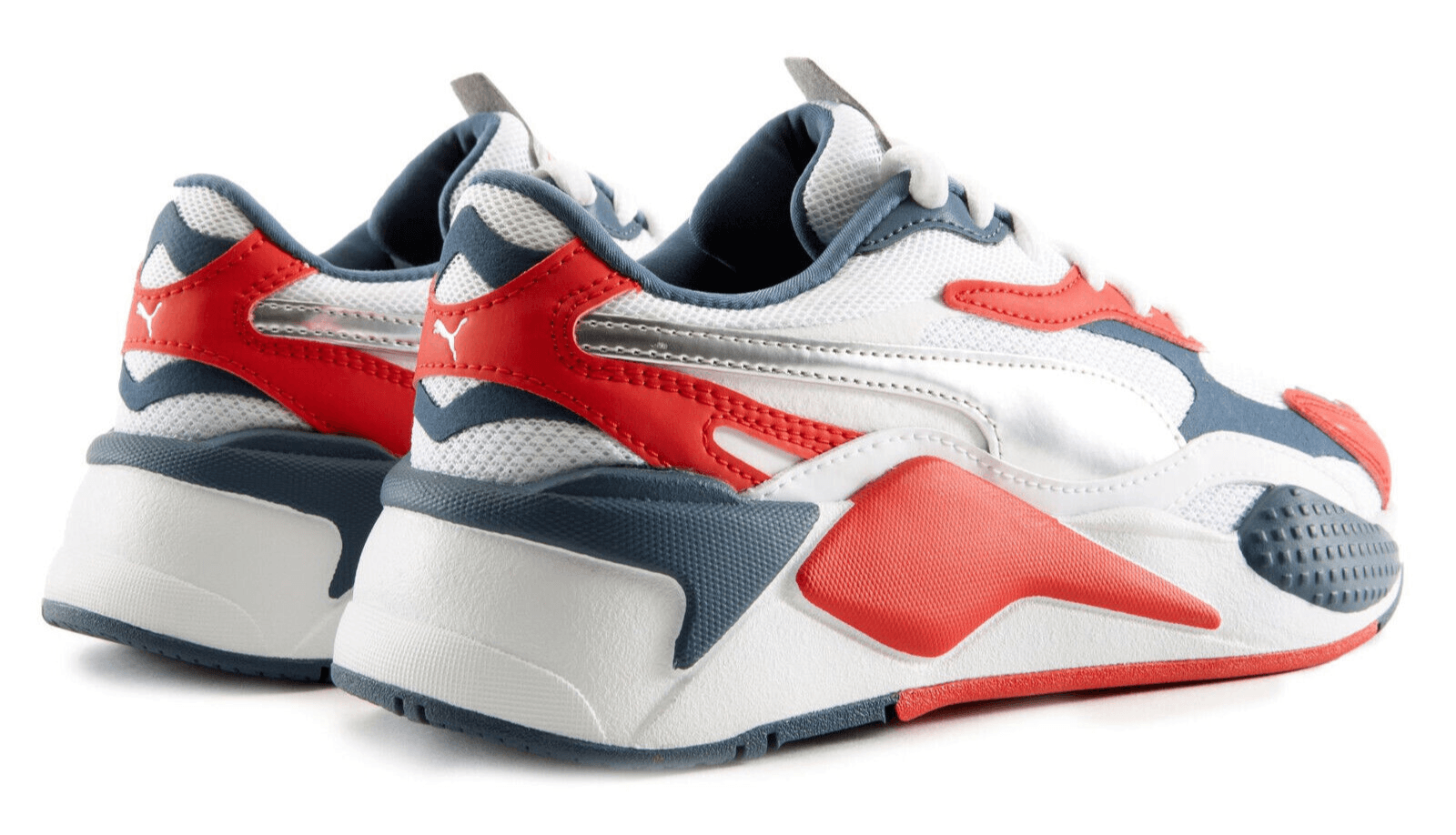 PUMA Mens RS-X3 RWB Sneakers Red White Blue 368718-01 Size 9 US - Thumbnail 4