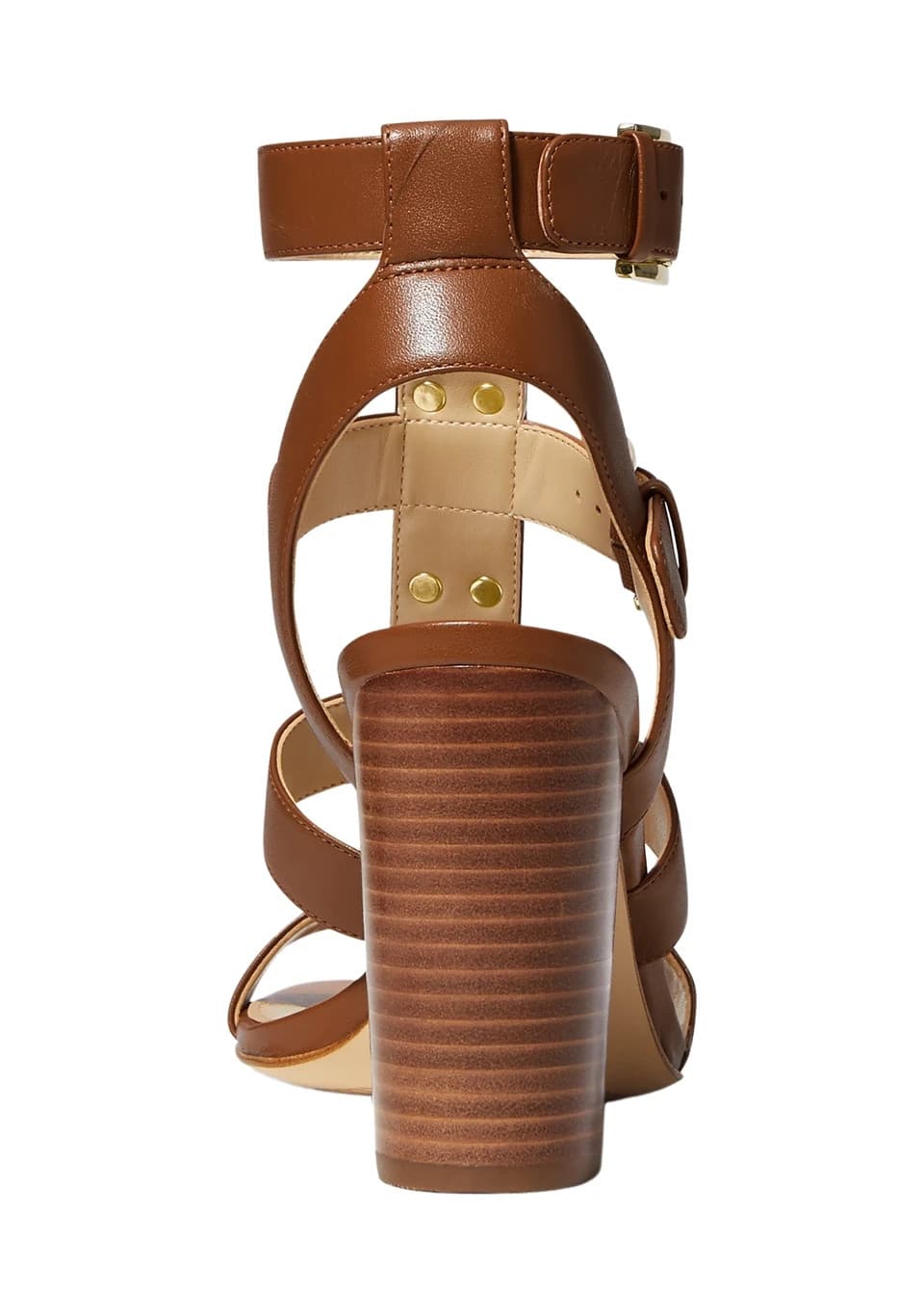 Michael Kors Wren Studded Leather Pyramid Block-heel Gladiator Sandals Sz 5.5 - Thumbnail 7