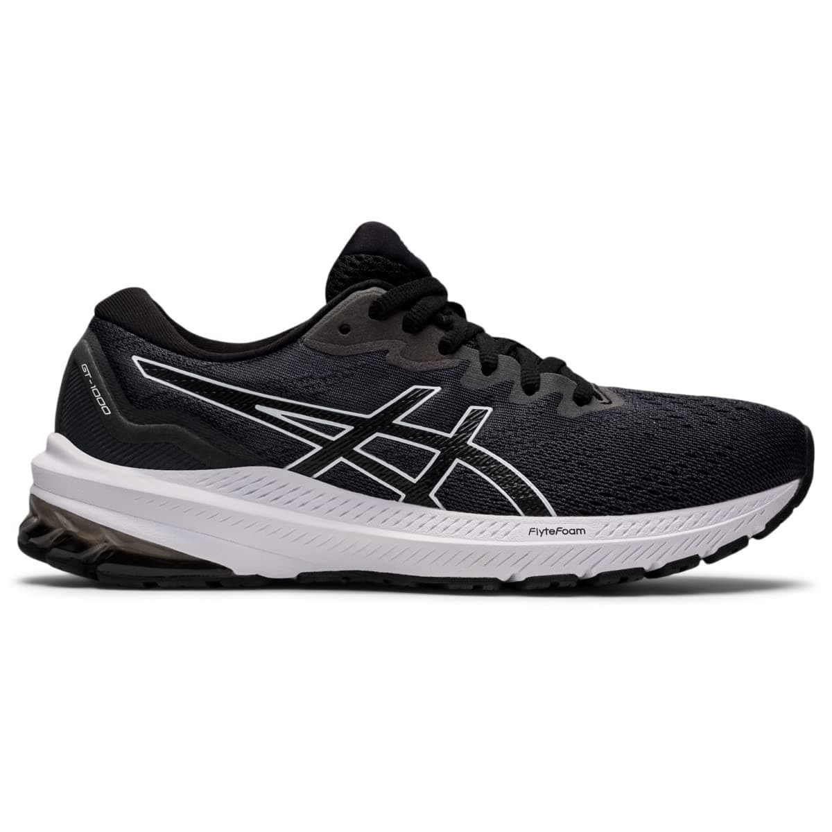 ASICS Women's GT-2000 10 Running Shoes, Black/White Size 5.5 M - Thumbnail 2