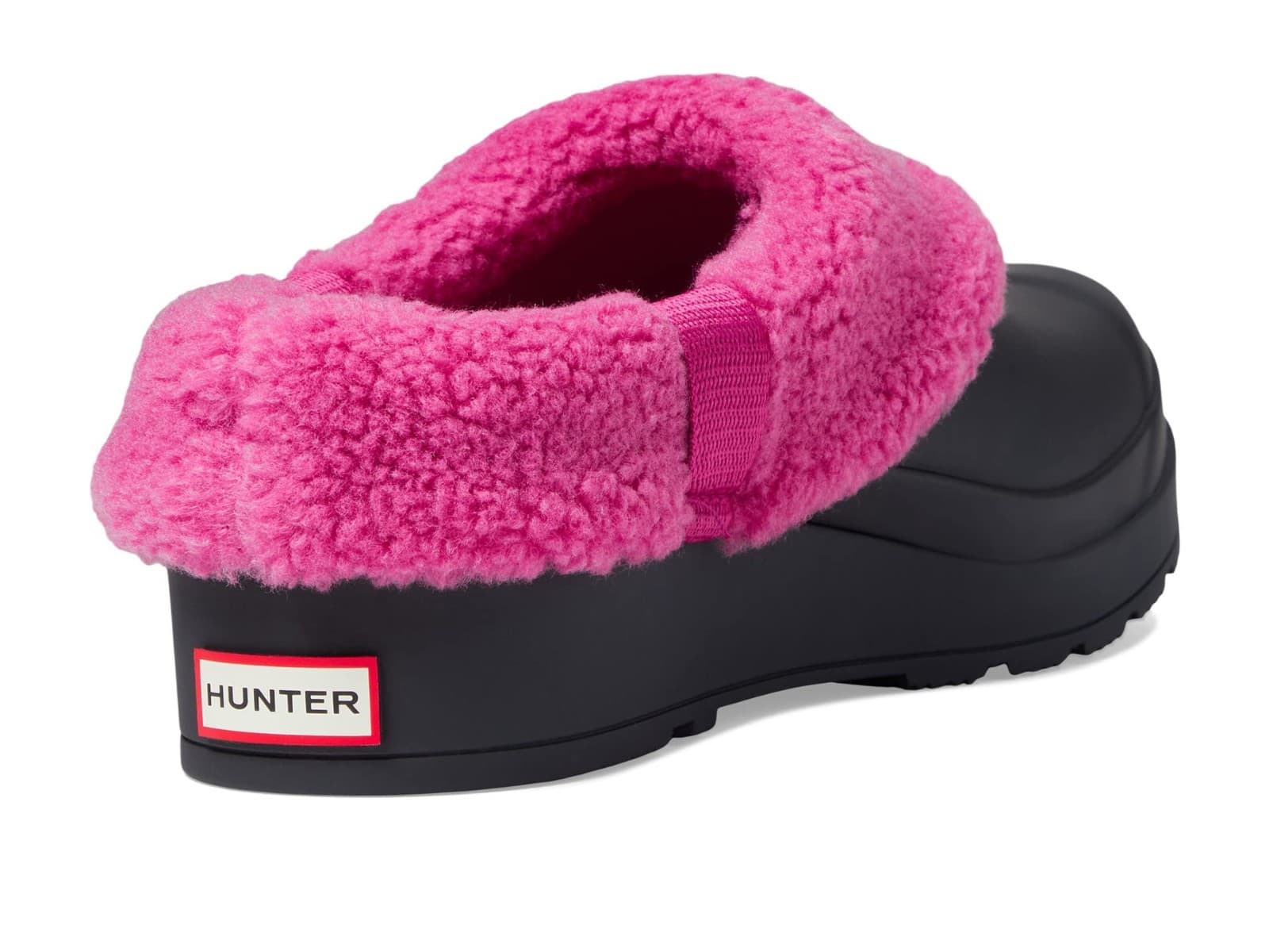 Hunter Play Sherpa Womens Size 8 Insulated Clog - Black / Prismatic Pink - Thumbnail 2