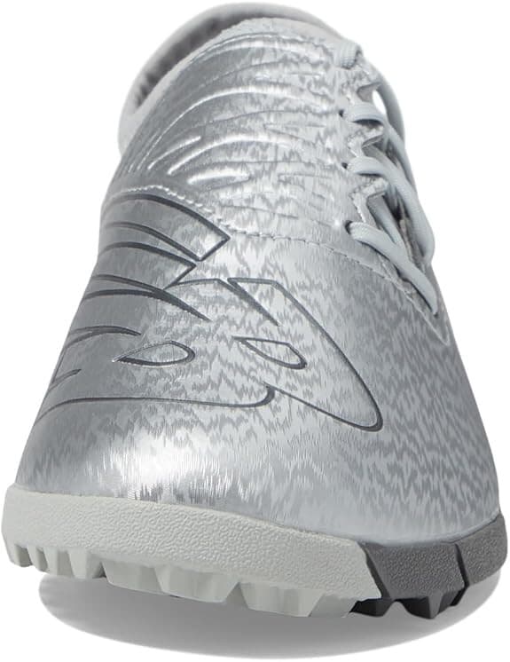 New Balance Kids Silver/Grey/Copper Furon Dispatch Turf V7 Soccer Shoe size 5 - Thumbnail 2