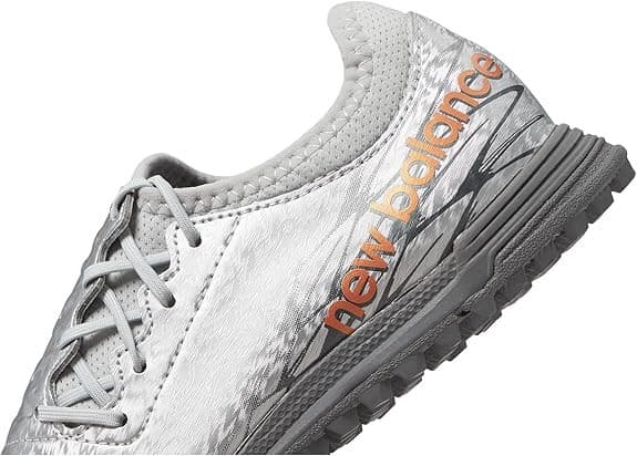 New Balance Kids Silver/Grey/Copper Furon Dispatch Turf V7 Soccer Shoe size 5 - Thumbnail 7