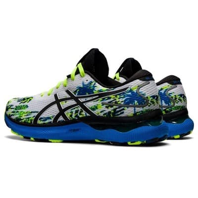 ASICS Gel Nimbus 24 Men's Running Shoes, White/Black Size 12.5 M - Thumbnail 4