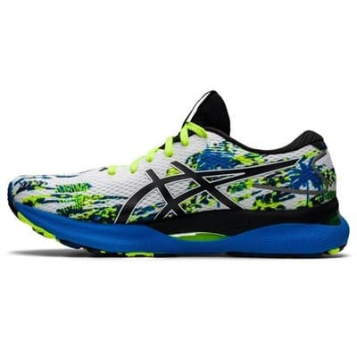 ASICS Gel Nimbus 24 Men's Running Shoes, White/Black Size 12.5 M - Thumbnail 3