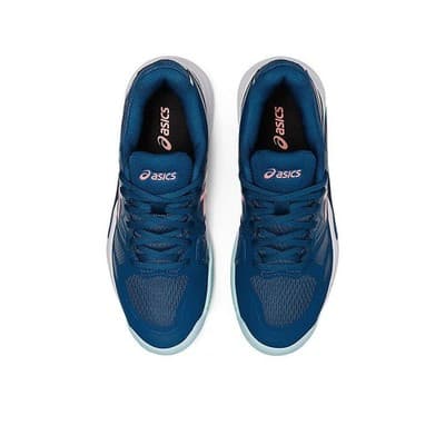 Asics GEL-CHALLENGER 13 Clay Women Tennis Shoes LIGHT INDIGO/GUAVA Size US 9.5 B - Thumbnail 6