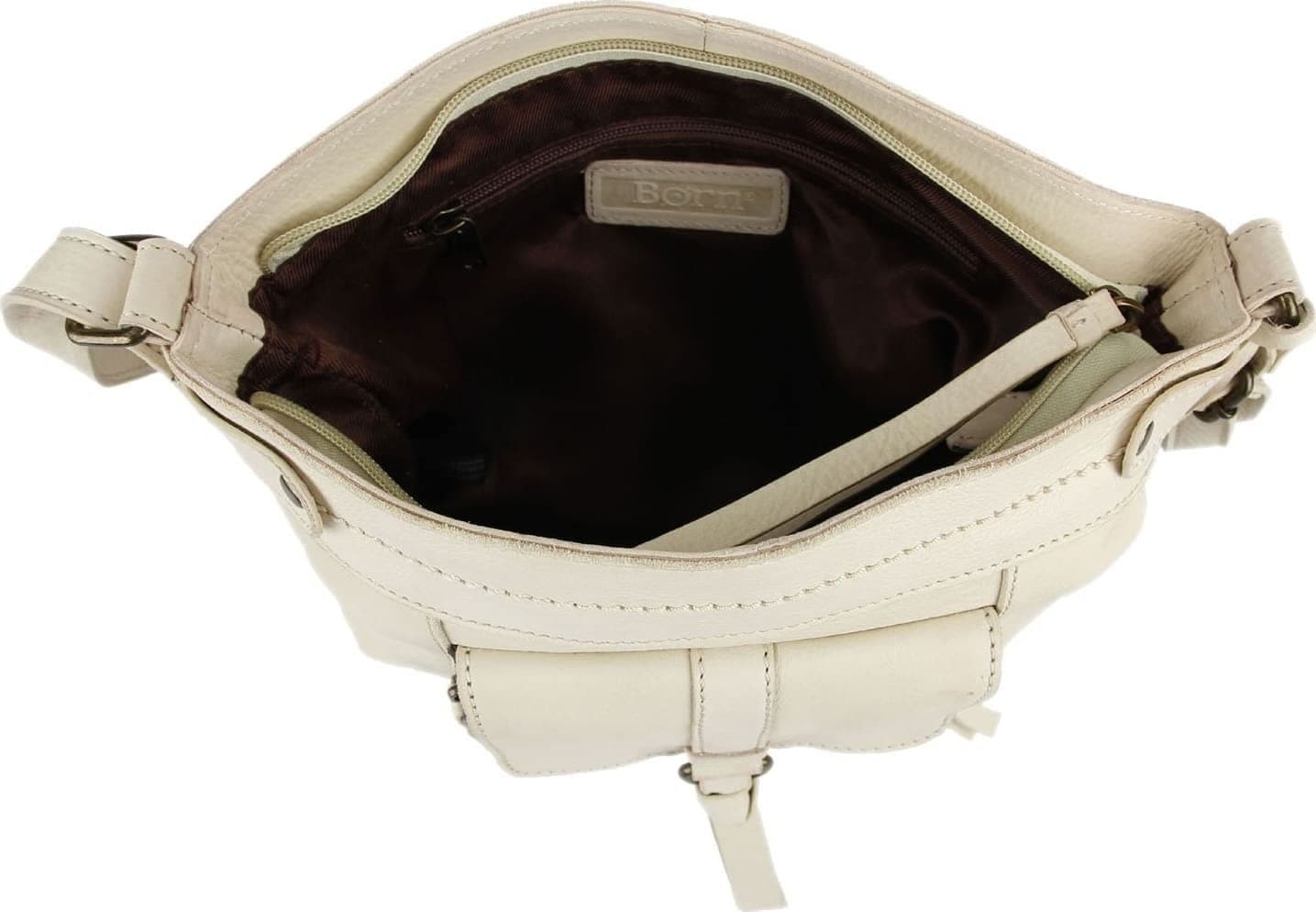 BORN Farrell Organizer Crossbody Bone One Size 9x4x9 in - Thumbnail 4