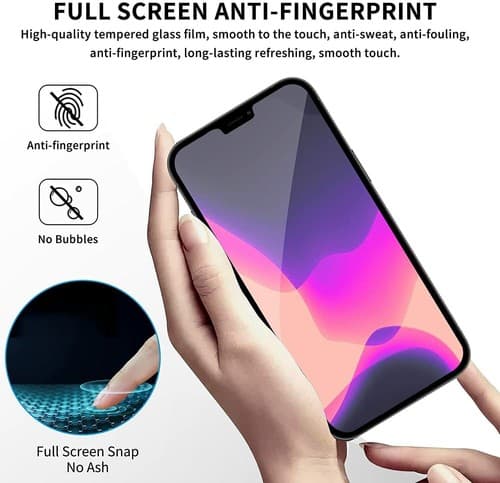 3-PK iPhone 13 12 11 Pro Max XR Privacy Anti-Spy Tempered GLASS Screen Protector - Thumbnail 2