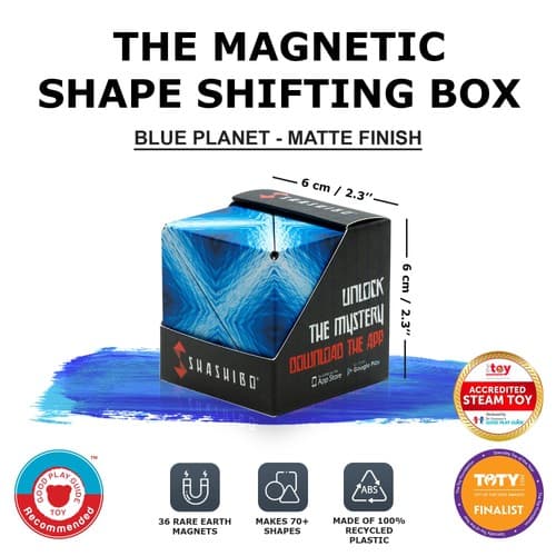 Shashibo Shape Shifting Box 3D Transforming Magnetic Artist Series Spaced Out N - Thumbnail 2
