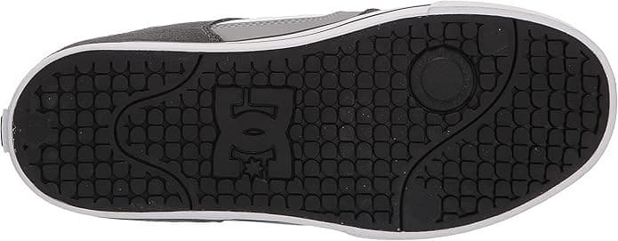 DC Men's Pure Casual Low Top Skate Shoe, Grey/Grey/White, 12.5 M - Thumbnail 7