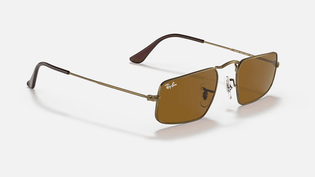 Ray-Ban Genuine Sunglasses RB3957 JULIE 919631 Green Gold Unisex - Thumbnail 2