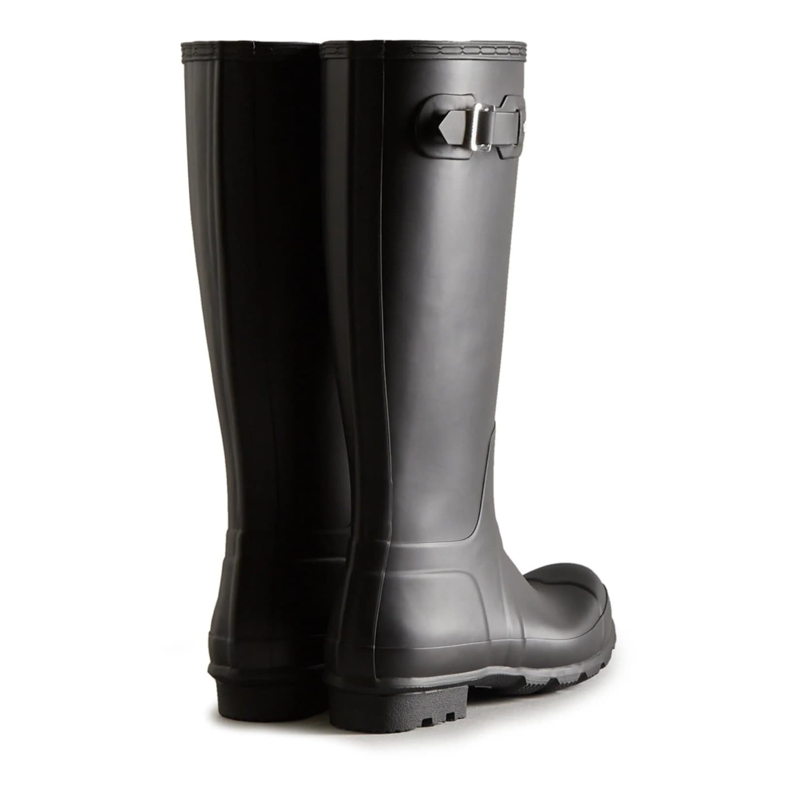 Hunter Original Tall Rain Men's Boots Waterproof Black 10 M - Thumbnail 3