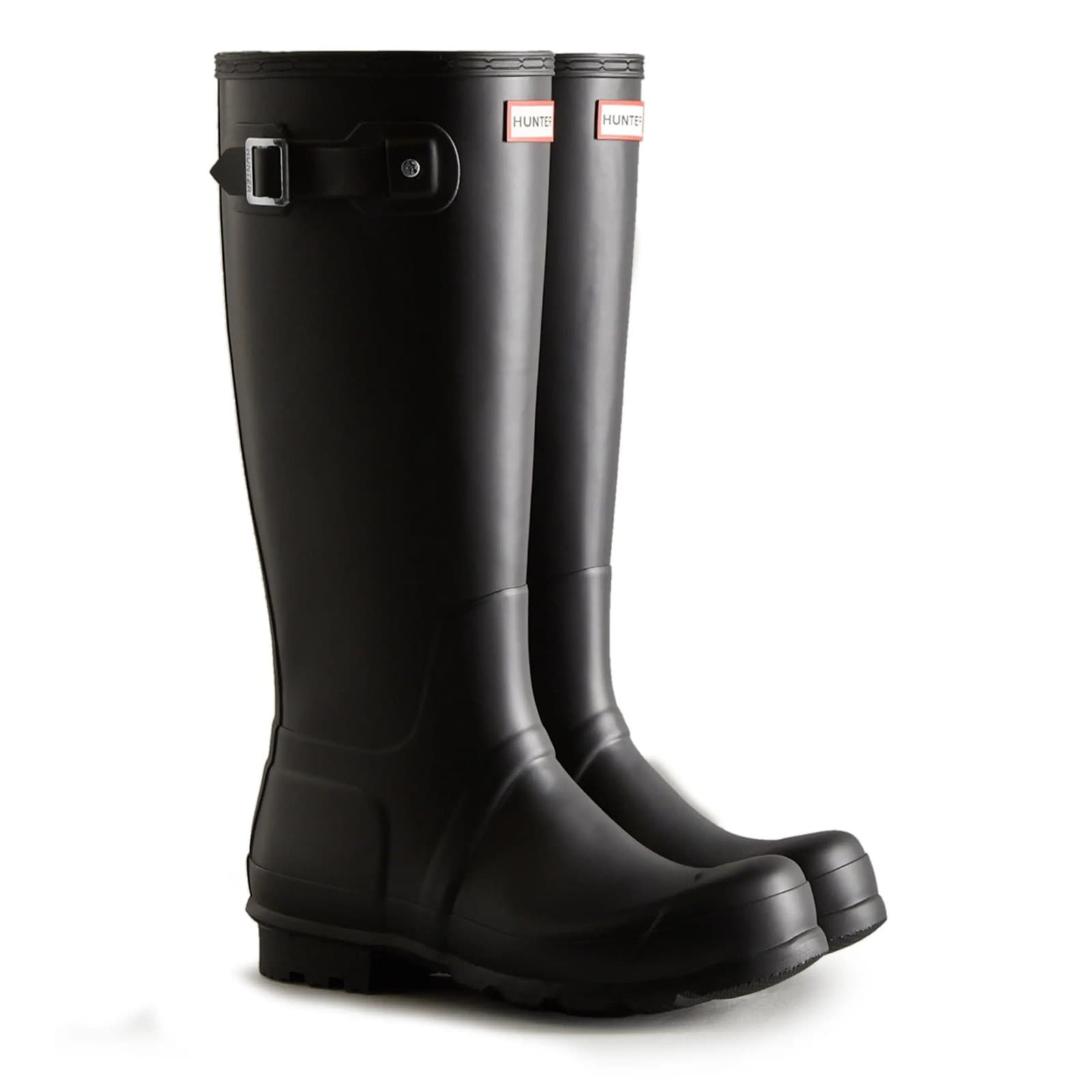 Hunter Original Tall Rain Men's Boots Waterproof Black 10 M - Image 1