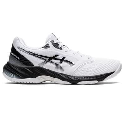 ASICS Men's Netburner Ballistic FlyteFoam 3 Volleyball Shoes, 15 US, White/Black - Thumbnail 9