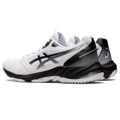 ASICS Men's Netburner Ballistic FlyteFoam 3 Volleyball Shoes, 15 US, White/Black - Thumbnail 8