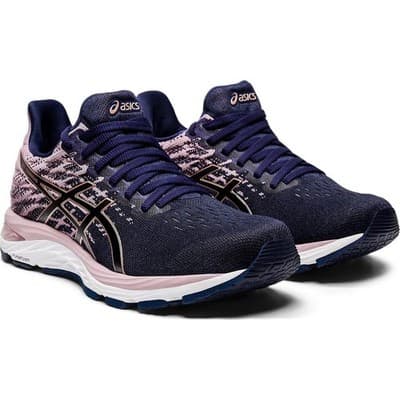 ASICS Womens Gel-Cumulus 21 Knit Running Shoes Peacoat/Rose Gold Sneaker Size 6 - Image 1