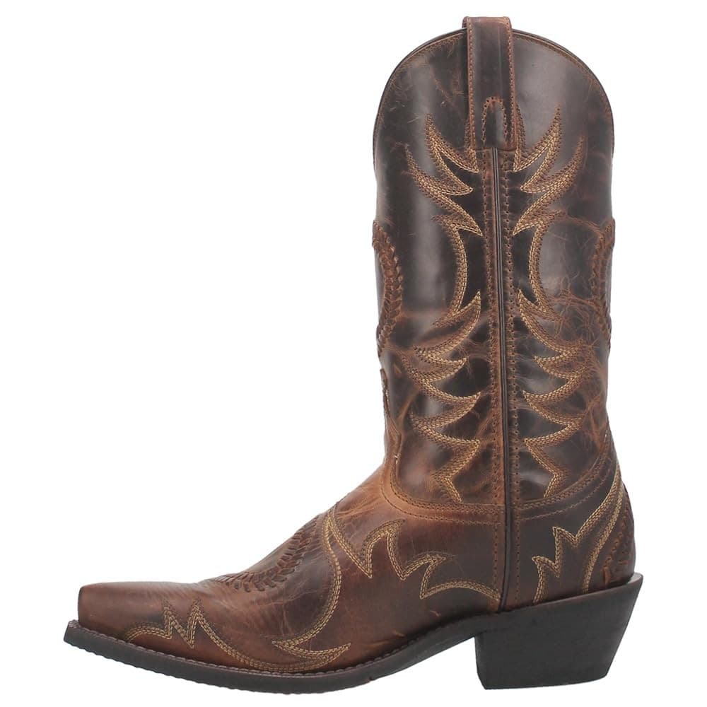 Laredo Men's Jag Western Boot, Tan, Size 11.5 US NEW - Thumbnail 3