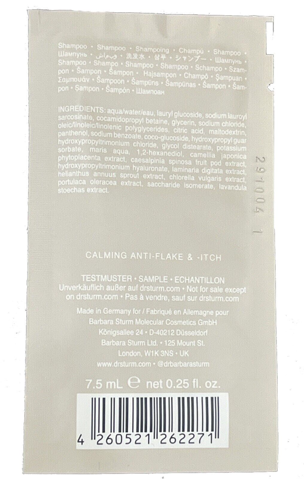 DR. BARBARA STURM BALANCING SHAMPOO 0.25 Oz Lot Of 3 Calming Anti Flake & Itch - Thumbnail 2