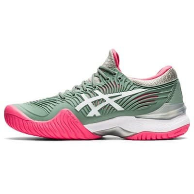 Asics Court FF 2 Women Shoes Comfort shock absorption Slate Grey/White 8 B - Thumbnail 3
