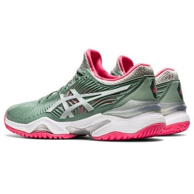 Asics Court FF 2 Women Shoes Comfort shock absorption Slate Grey/White 8 B - Thumbnail 4