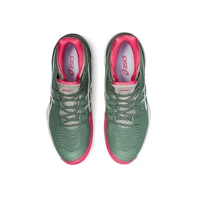 Asics Court FF 2 Women Shoes Comfort shock absorption Slate Grey/White 8 B - Thumbnail 5