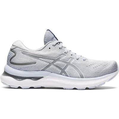 ASICS Woman Gel-Nimbus 24 Running Shoes Piedmont Grey/White size 6 Wide - Thumbnail 2