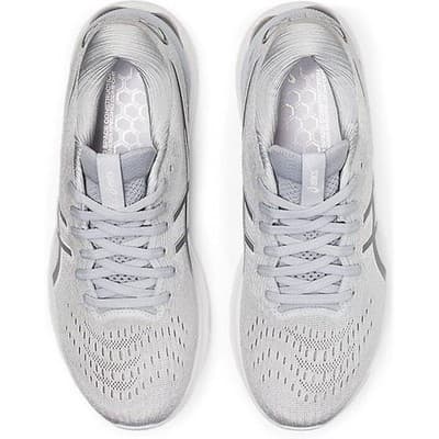 ASICS Woman Gel-Nimbus 24 Running Shoes Piedmont Grey/White size 6 Wide - Thumbnail 6